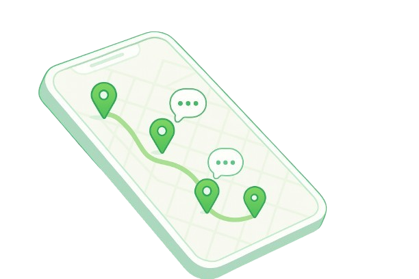 ارسال پیامک مکان‌محور روی نقشه